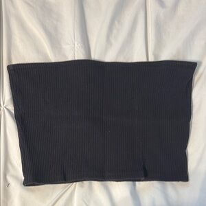 Black Ribbed Tube Top